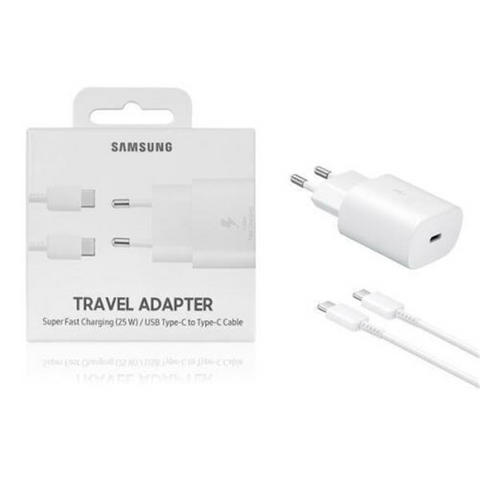 TRAVEL ORIGINALE SAMSUNG NERO 25W PORTA USB C